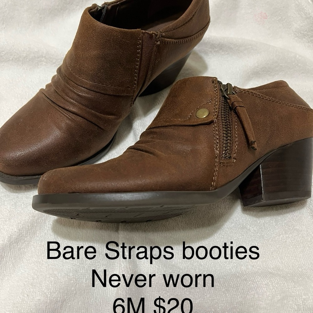 BareTraps Brown Ankle Booties